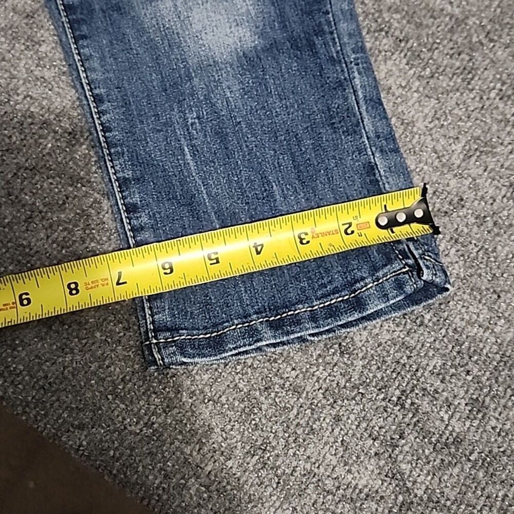 1st Kiss Denim Capri Jeans Womens Juniors Size 5 Blue Cropped Pockets Casual - Picture 14 of 14